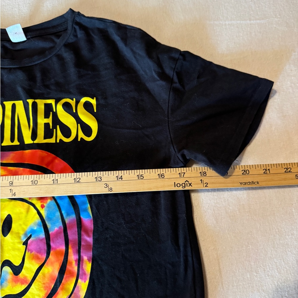 Black Happiness Kids‎ T-Shirt Size Youth Size 11-12 - Picture 4 of 6